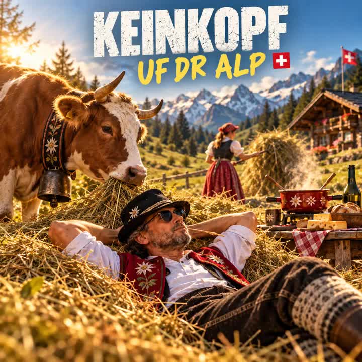 UF DR ALP – Originalcover mit Schweizer Alpszene